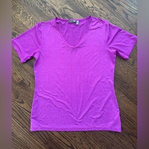 Athleta Pink Fitted Short Sleeve T-Shirt